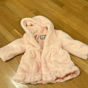 American Widgeon Toddler 2T Pink Faux Fur Dress Coat
